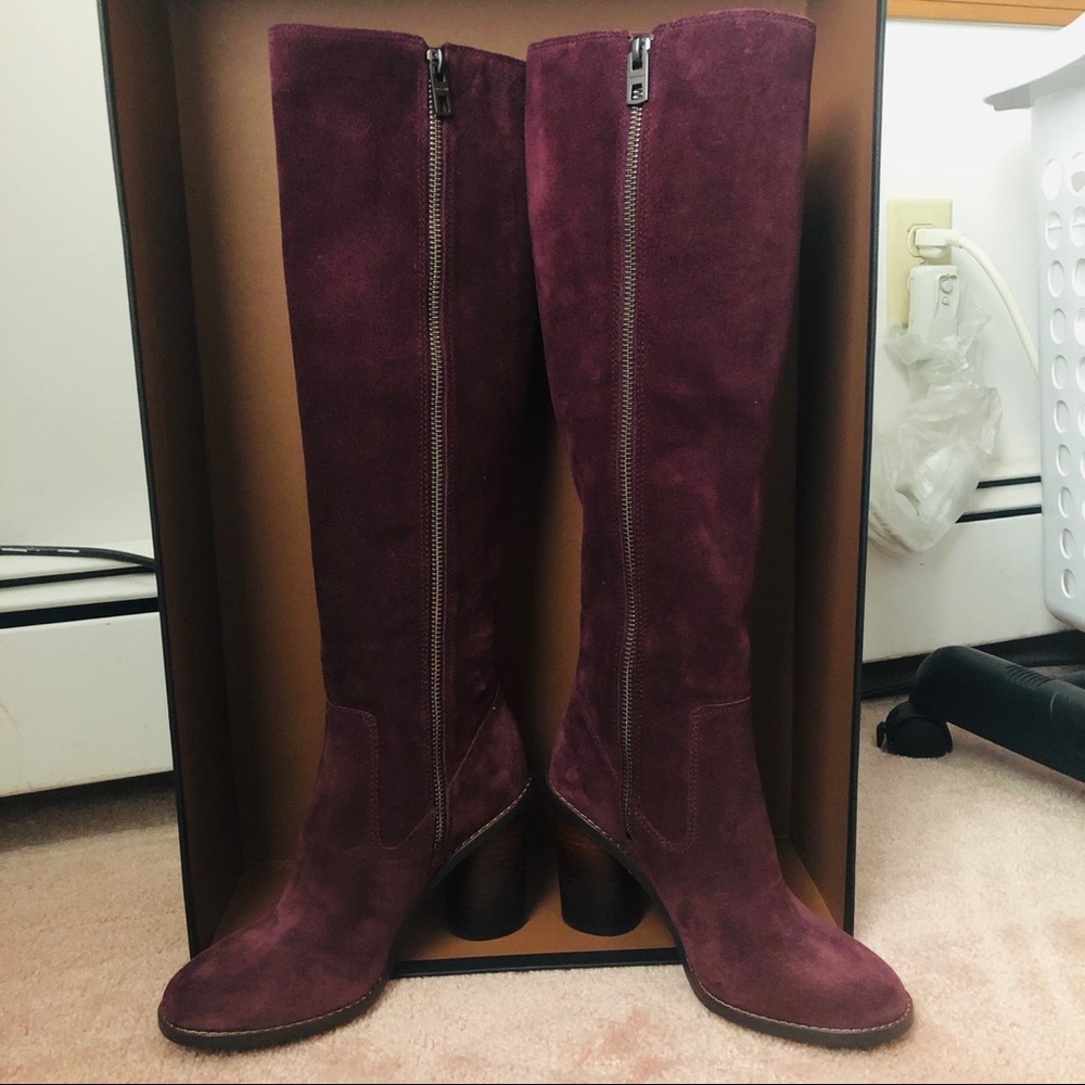 NWT Coach OMBRÉ Heel Suede Boots  Size 5B BEAUTIFUL!!! - Picture 7 of 12